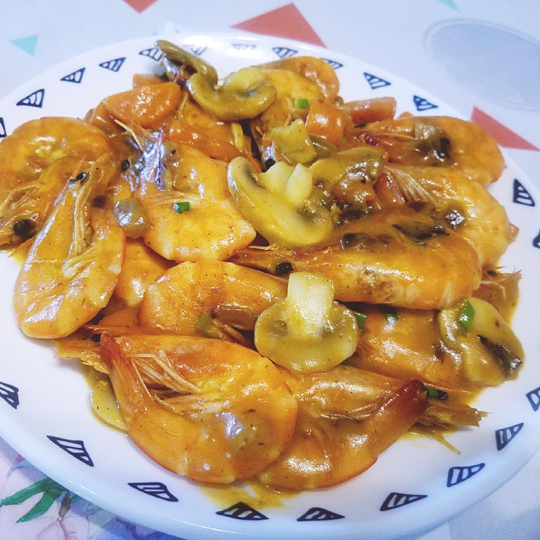 泰式咖喱虾