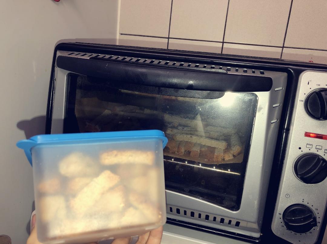 超简单零食：自制面包干