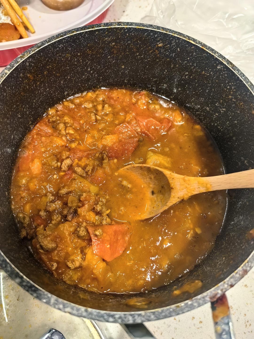 番茄🍅肉酱意面