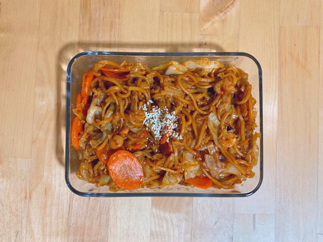 包菜炒面