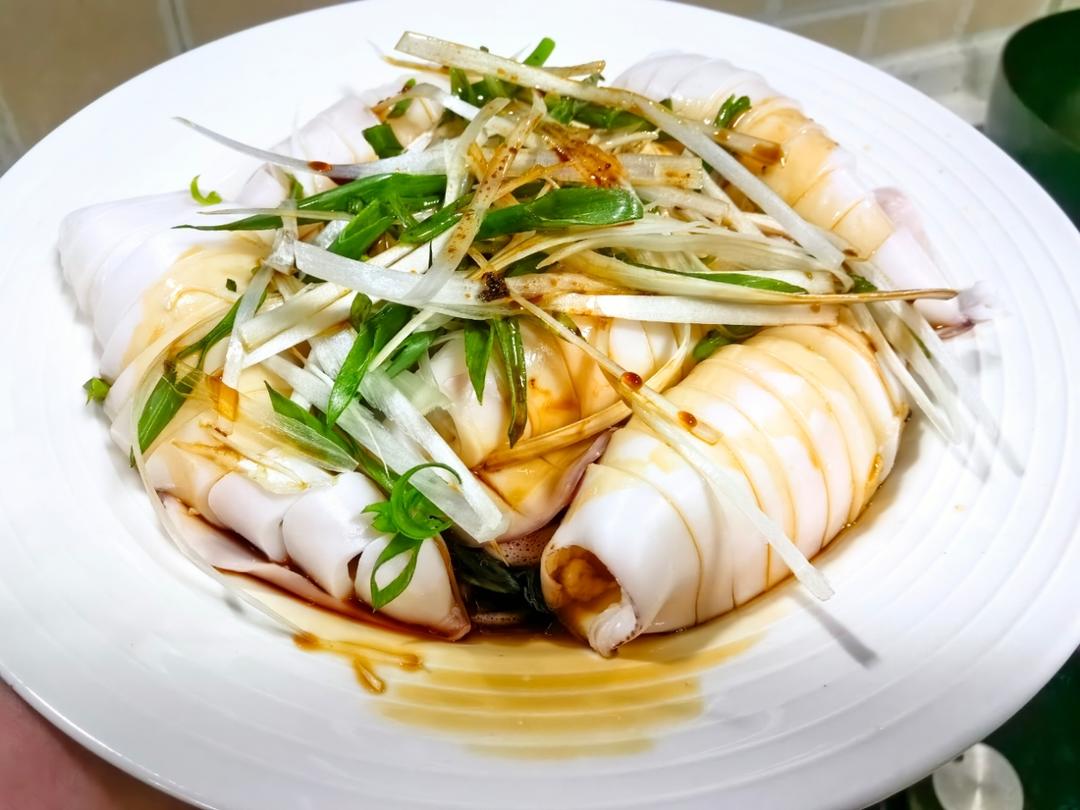 白灼鱿鱼（含葱丝切法） <302小厨房>