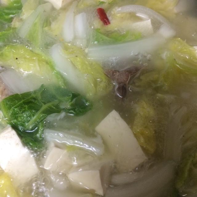 大白菜炖豆腐