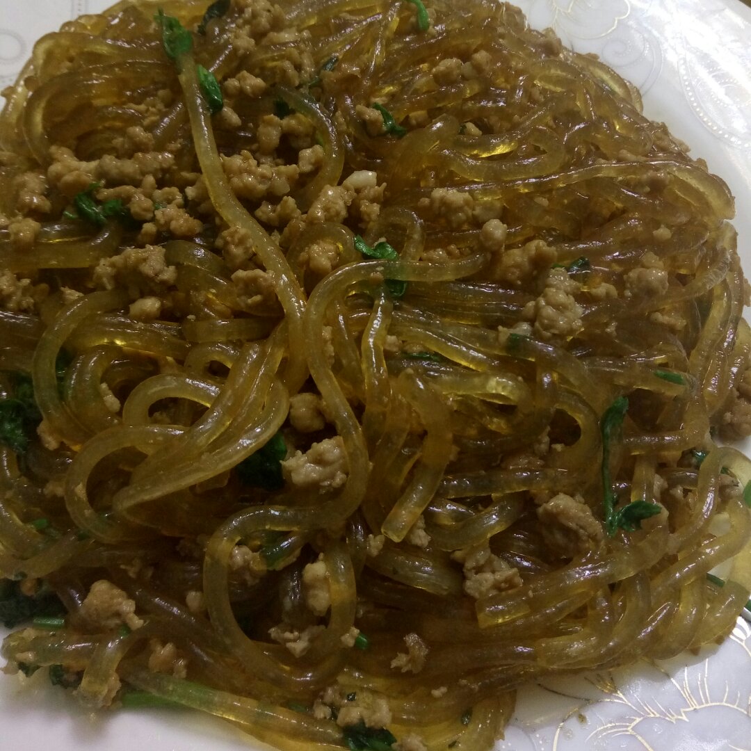 辣酱肉末粉条