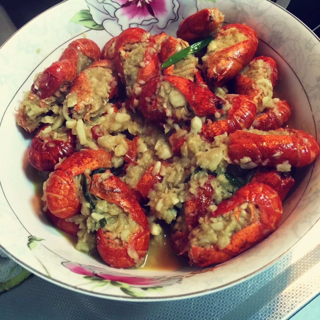 tudou116做的蒜泥龙虾