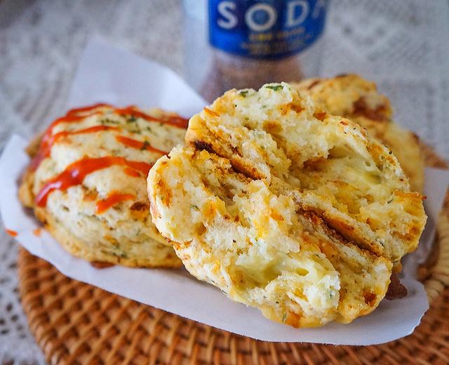 💖完胜星巴克的爆浆乳酪肉酥比司吉的做法