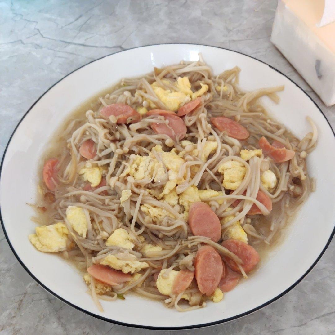 金针菇炒蛋