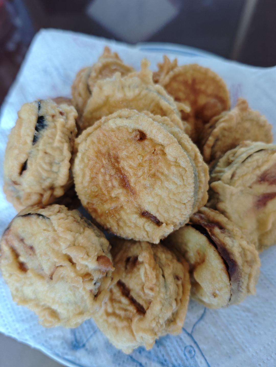 酥炸茄盒￨外酥里嫩