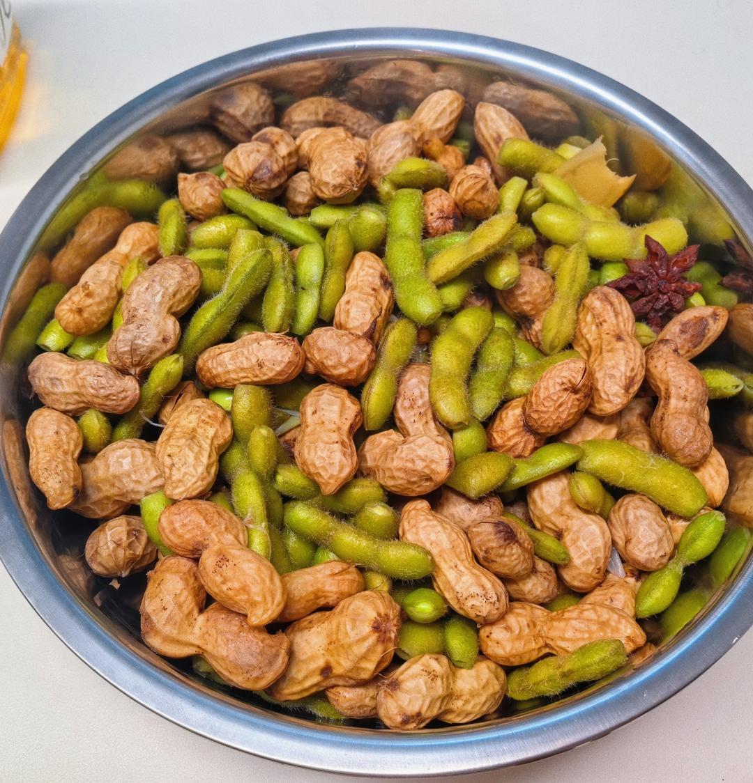 夏日必备煮五香毛豆花生🥜