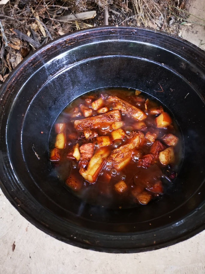 铁锅炖肉的做法