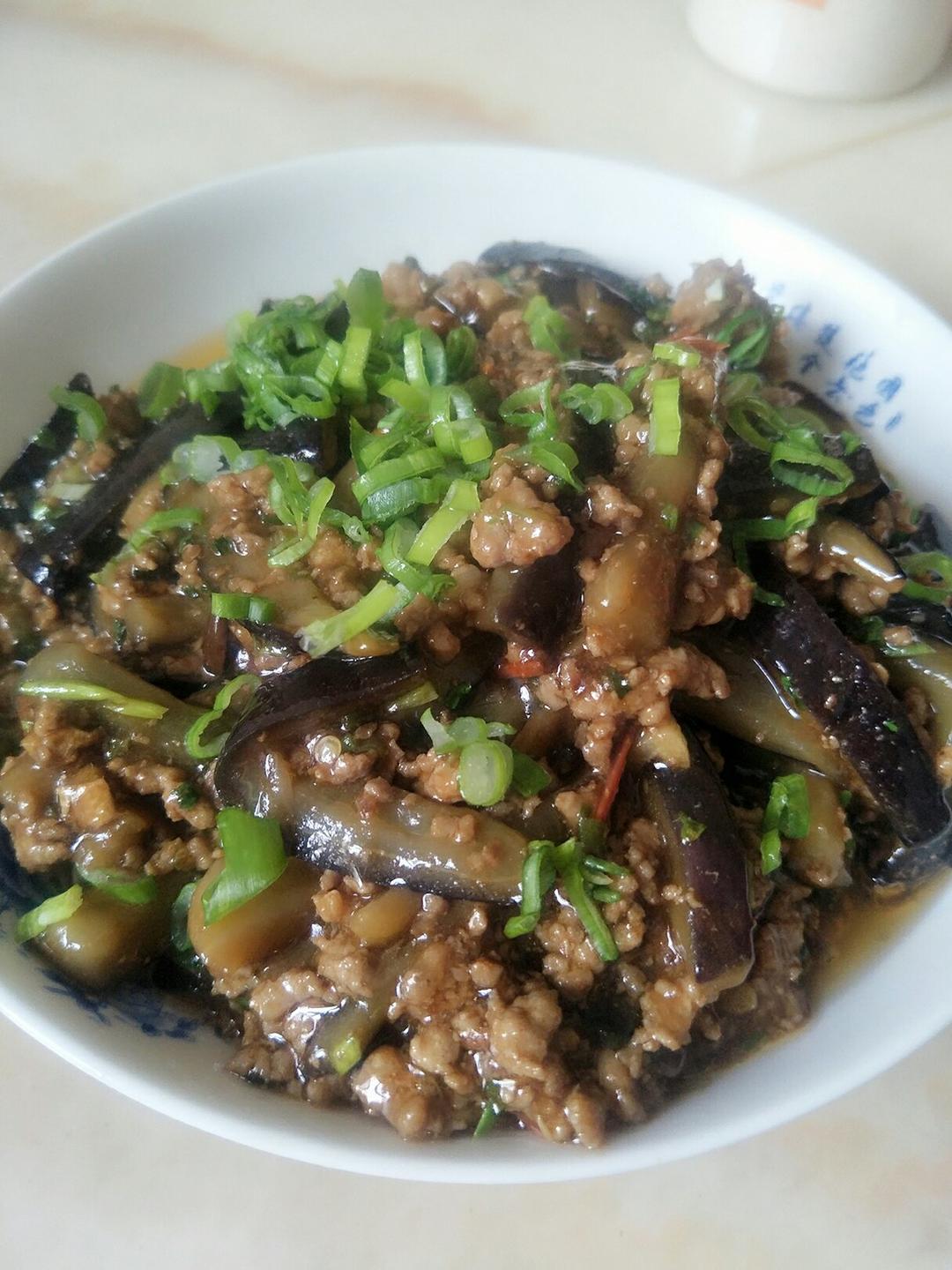 红烧肉沫茄子