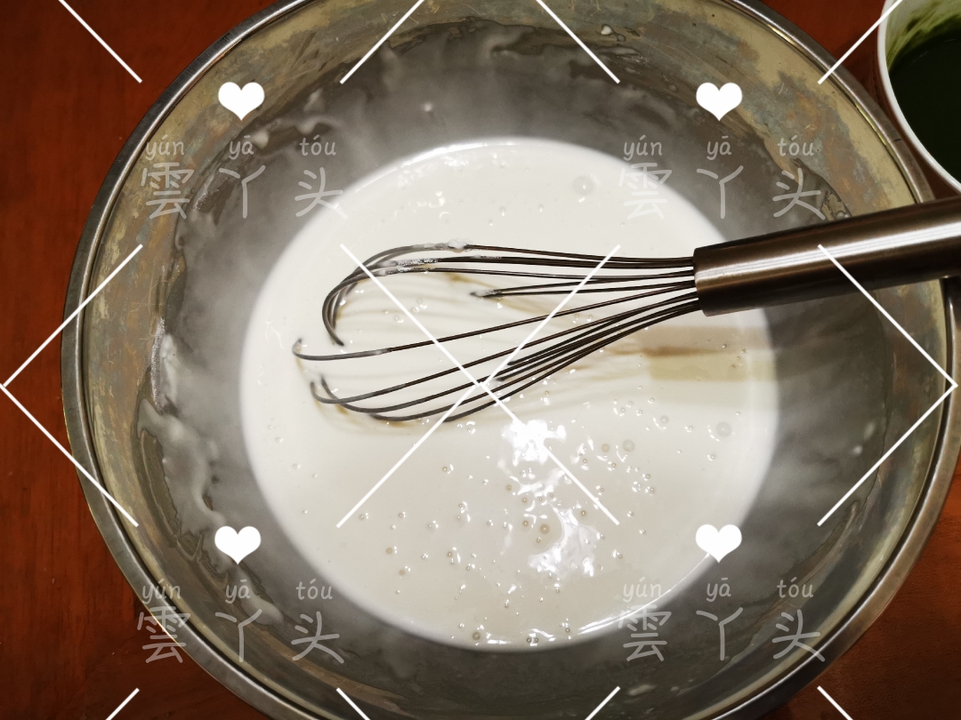 抹茶红豆糯米糍的做法 步骤4