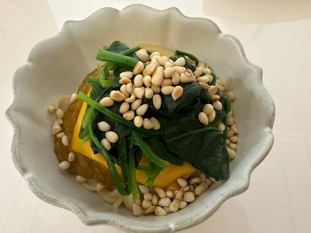 培根味噌南瓜菠菜通心粉