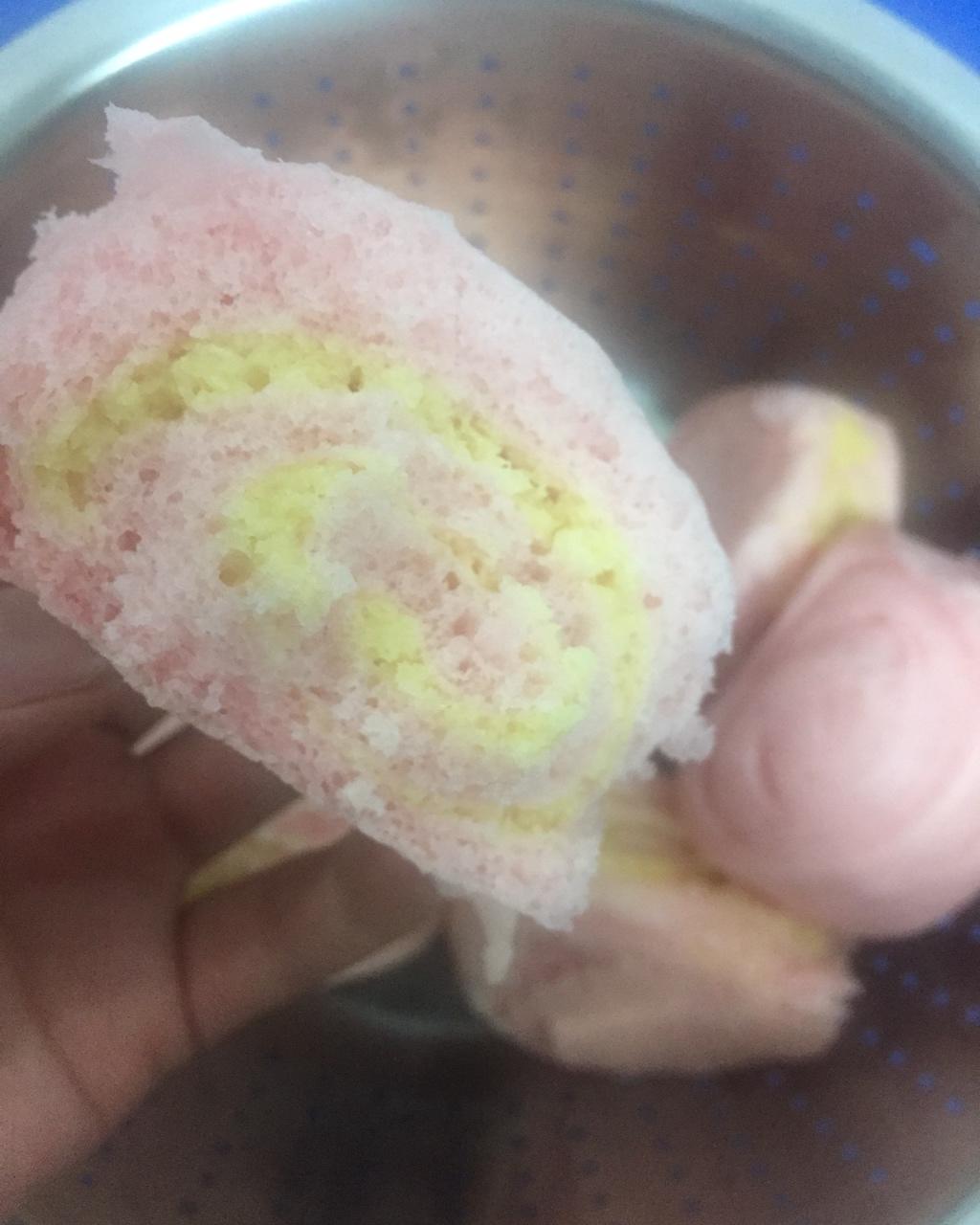 红心火龙果汁奶香刀切小馒头