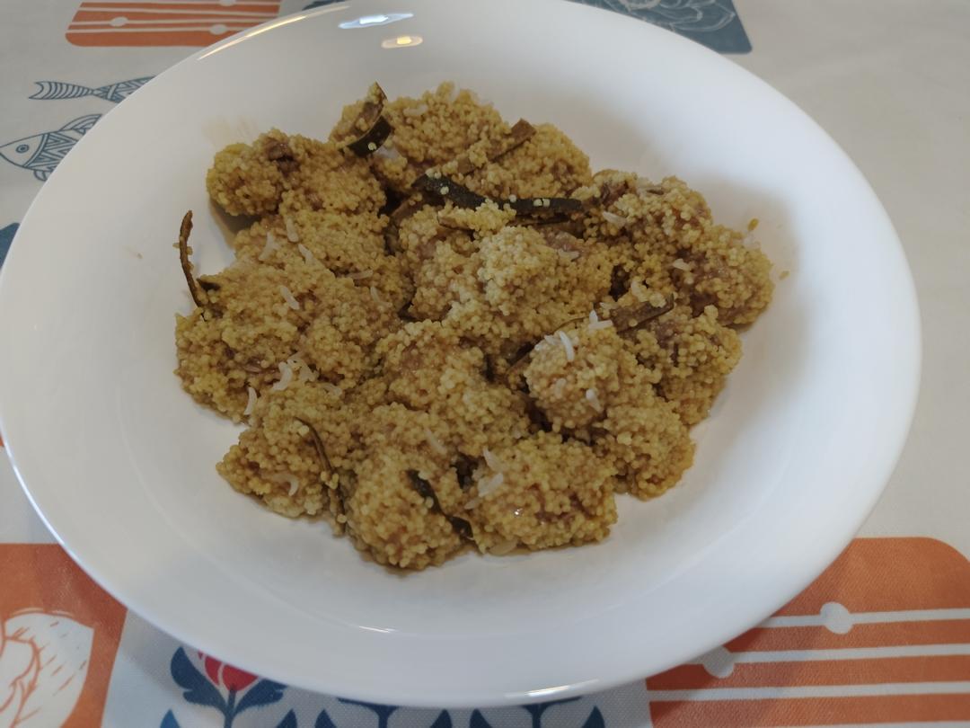 陈皮蒸排骨 加了小米的做法