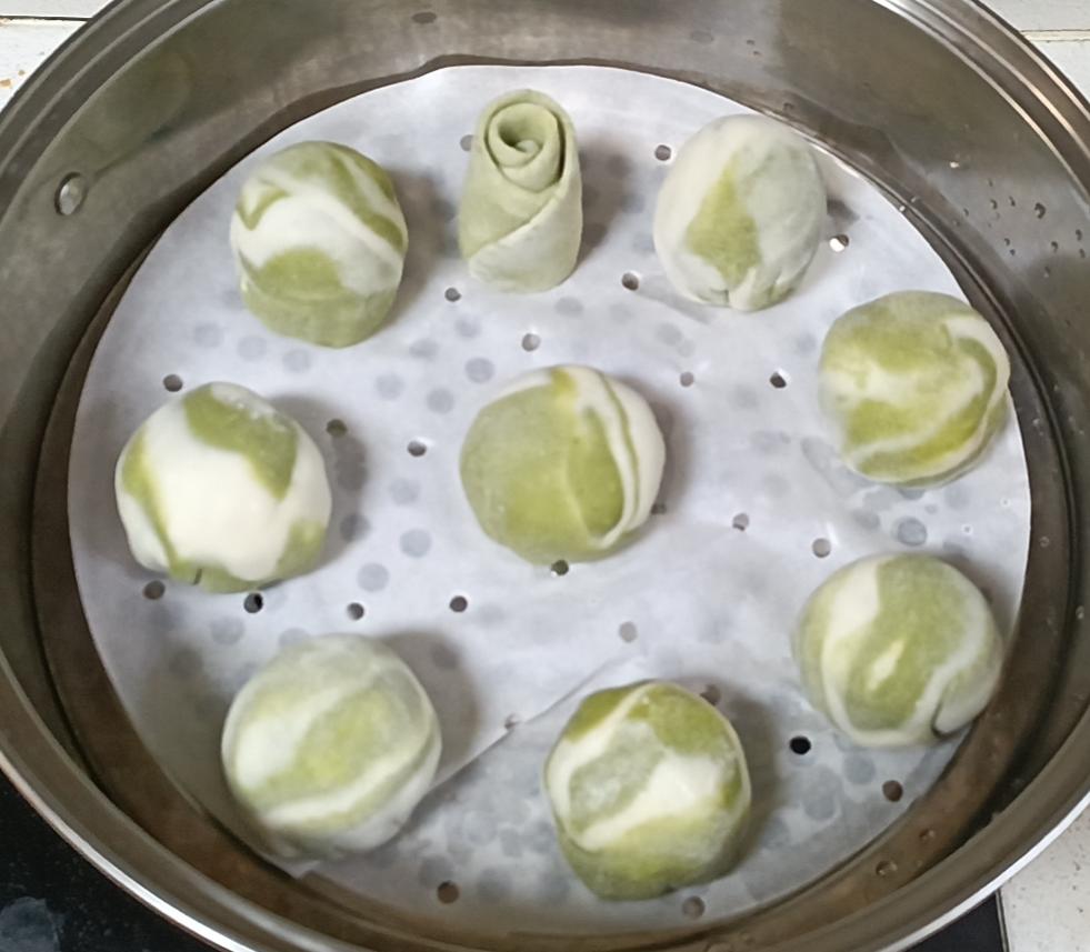 超好吃有豆豆的豆沙包，一次发酵（红豆包）