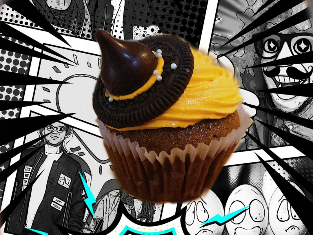 【万圣节】女巫帽子cupcake—美的T7-L382B智烤大师
