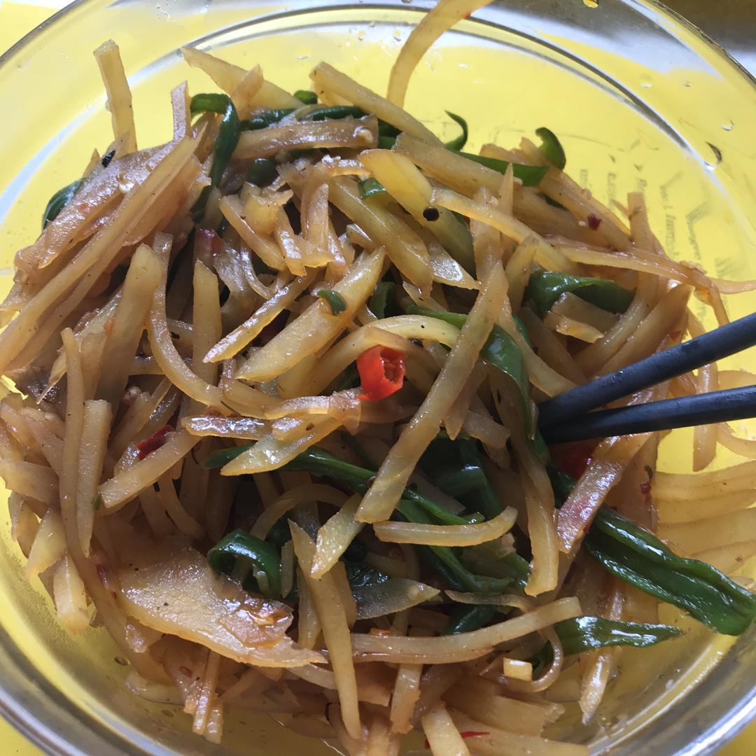老干妈青椒土豆丝