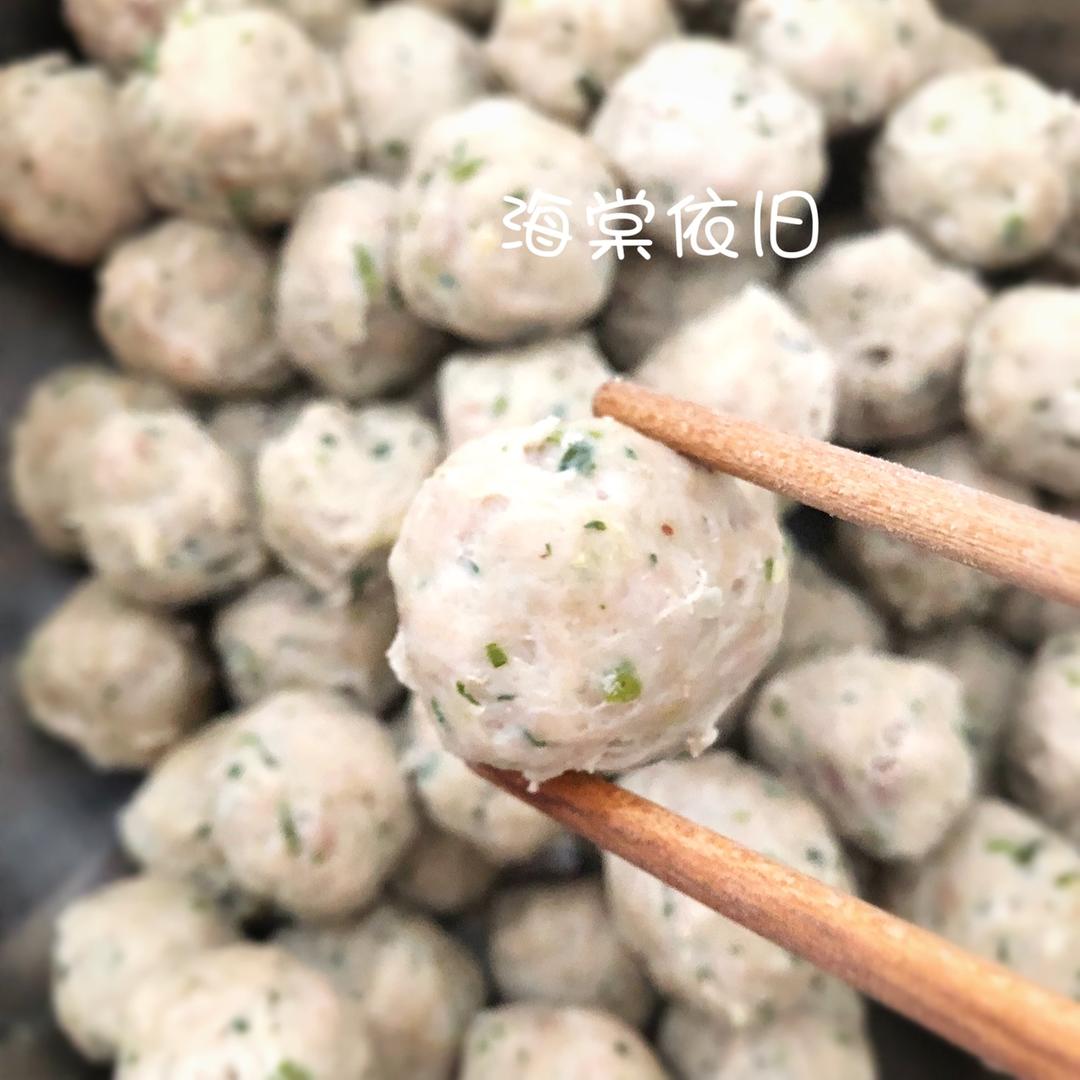 自制猪肉丸（厨师机版）的做法