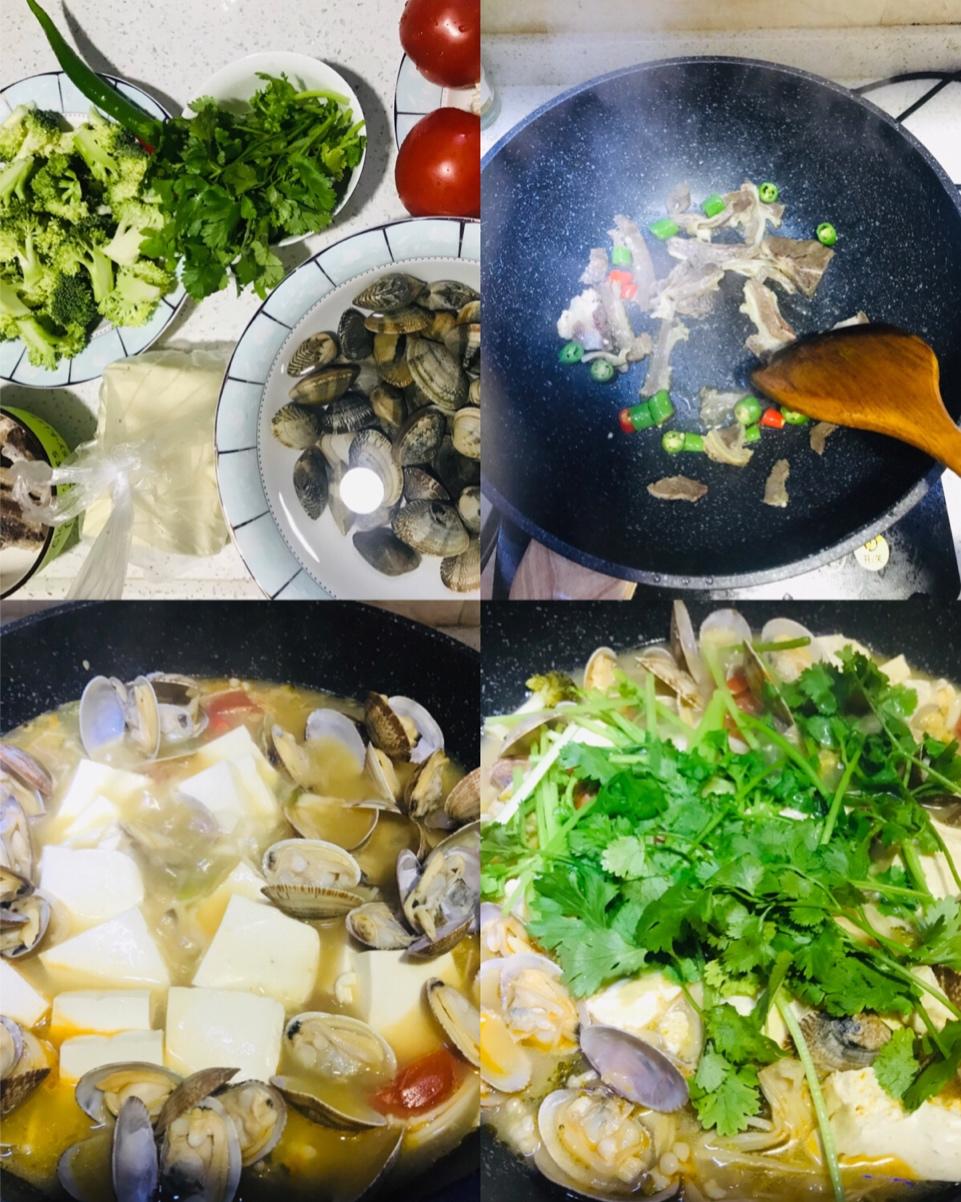 蛤蜊豆腐汤(减肥)