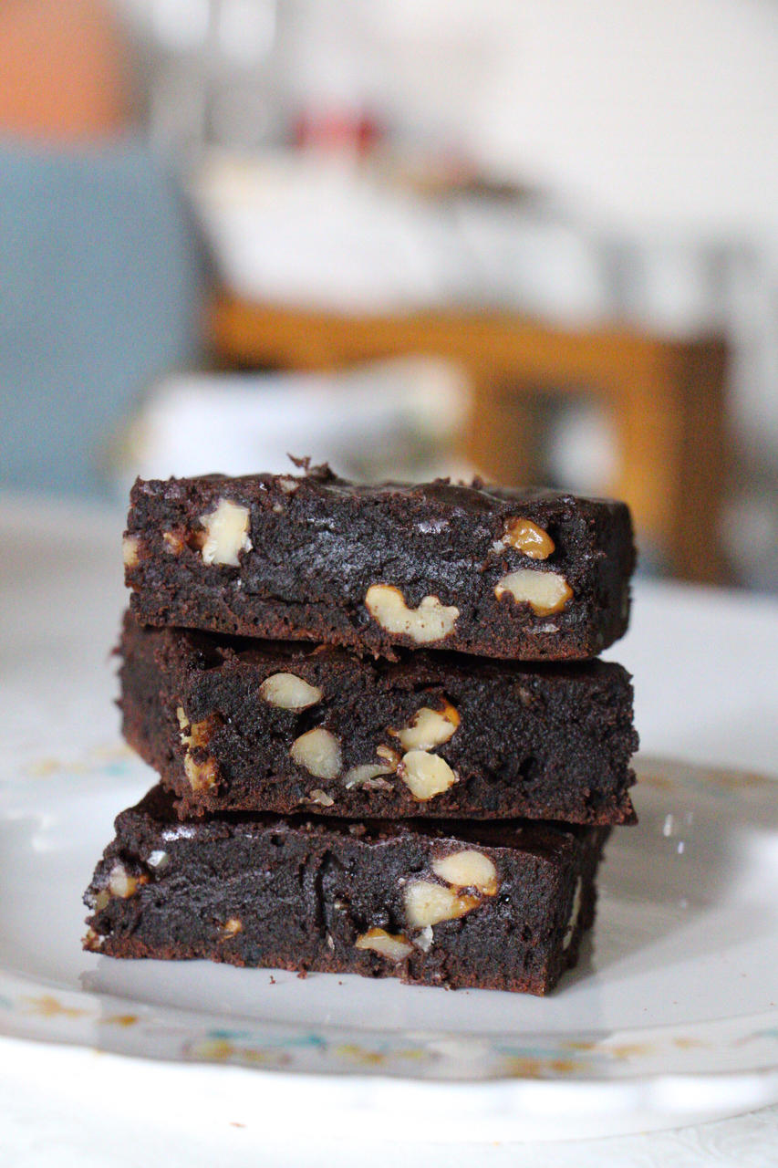 超浓厚软糖质地的布朗尼 - Fudgy Brownies (减糖版)