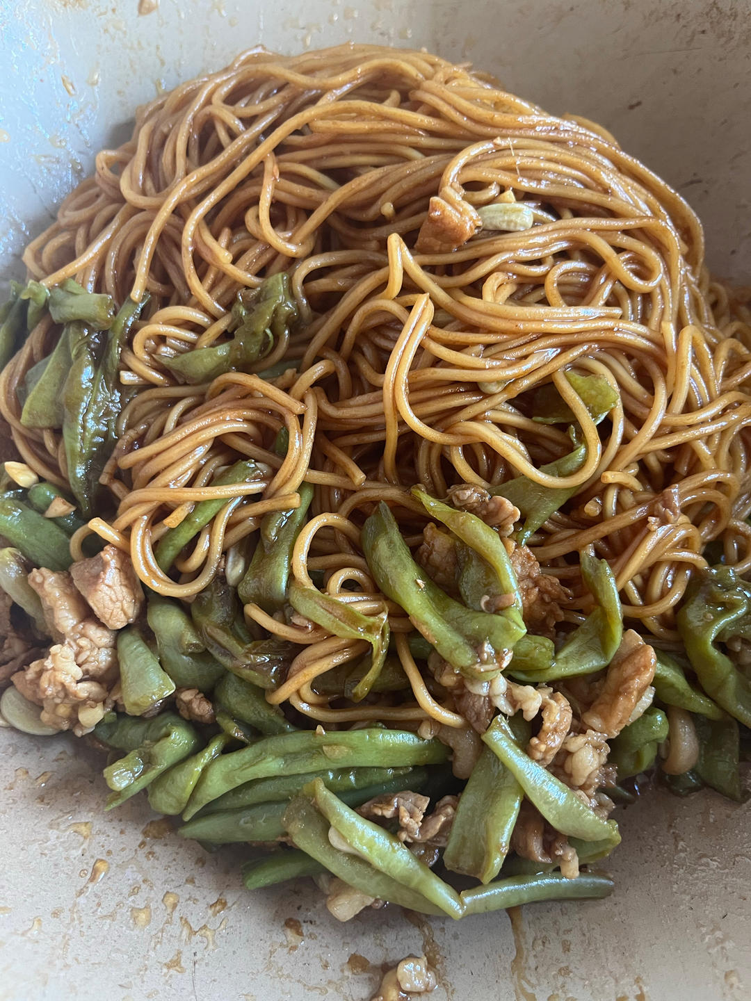 豆角焖面（无植物油版）