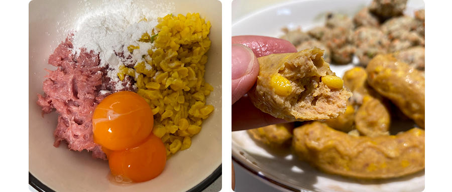 辅食—玉米肉肠，特别好吃