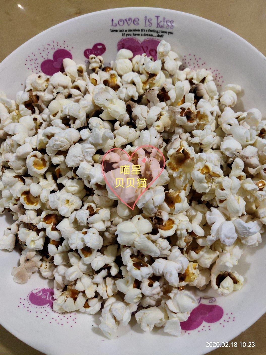 健身减脂小零食选项：无糖+忽略不计的油星爆出来的爆米花！一样好吃！