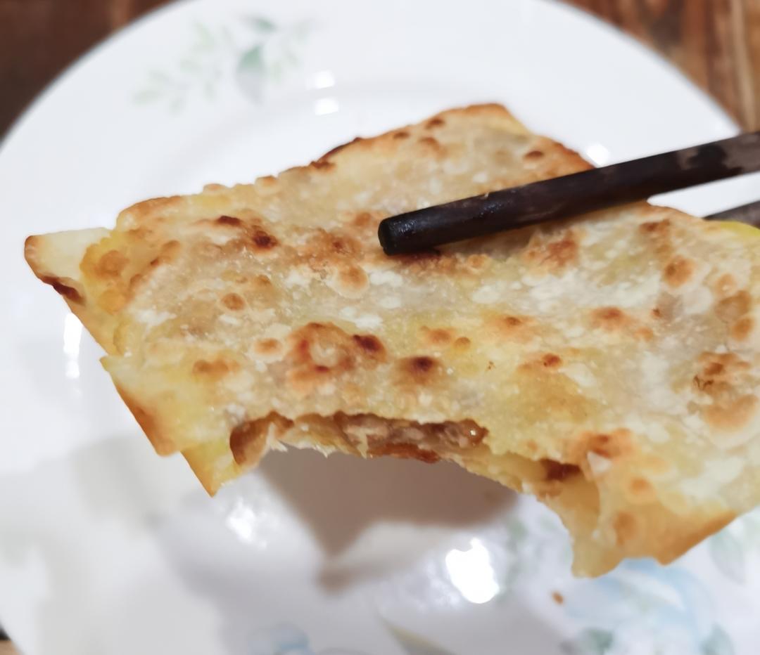 懒人葱油饼（馄饨皮版）
