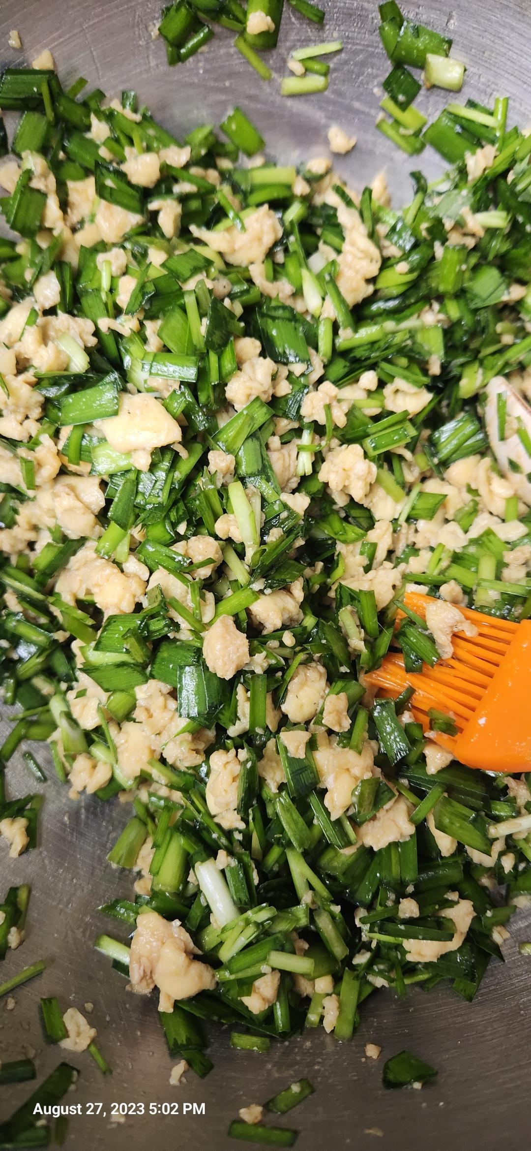 经典的韭菜鸡蛋馅儿饺子 怎么吃都不会腻