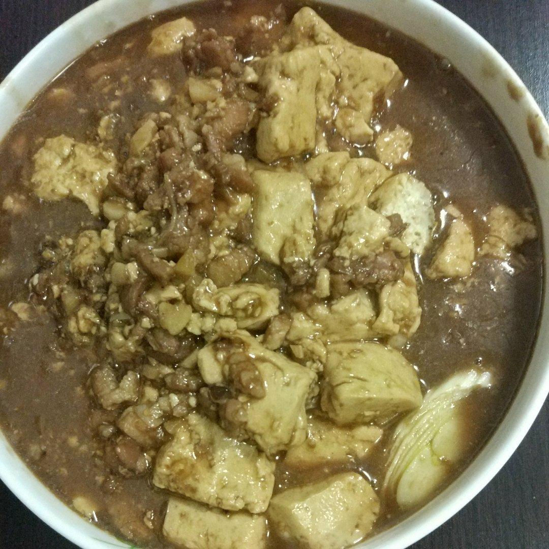 蒜香肉末烧豆腐