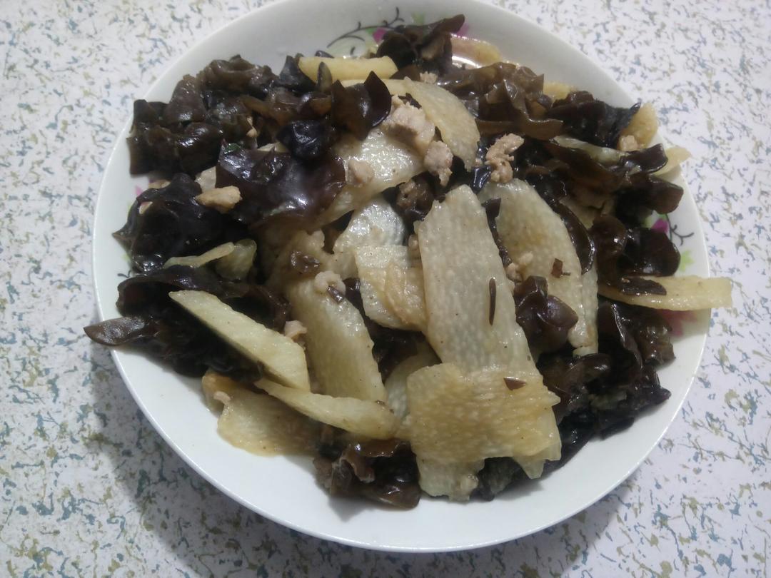 木耳炒山药
