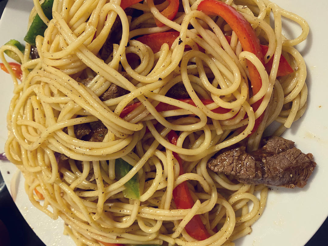 比餐厅好吃的黑椒牛柳意面🍝零失败简单教程