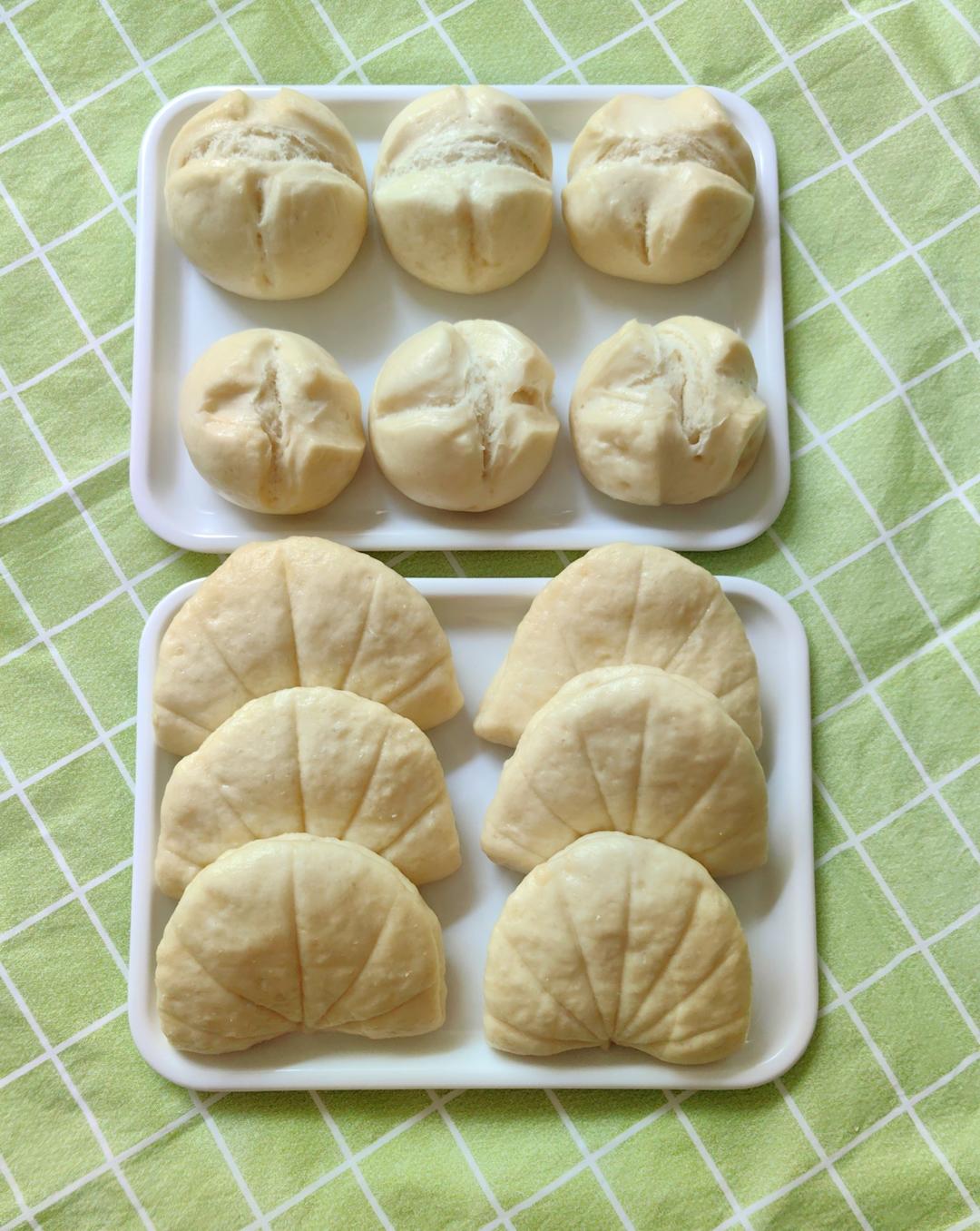 主食备餐一次醒发的开花馒头荷叶饼