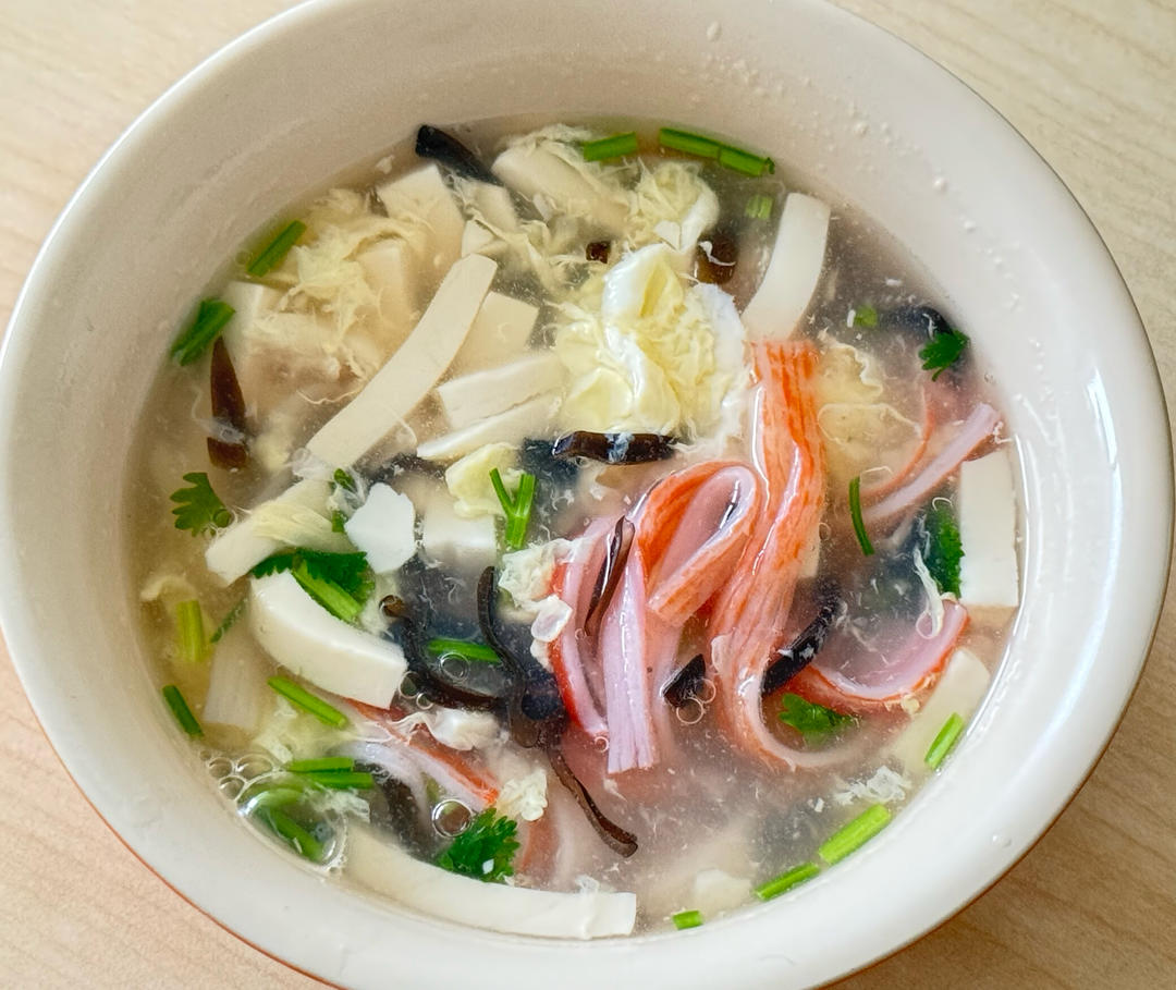 办公室蟹棒豆腐羹