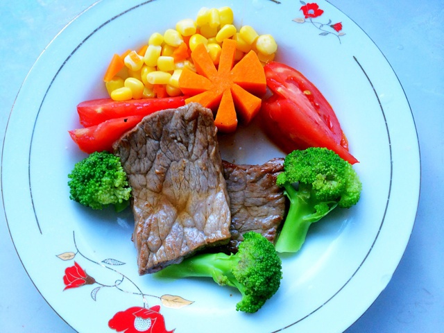 黑椒牛排（配土豆/鸡蛋，意面/蔬菜）