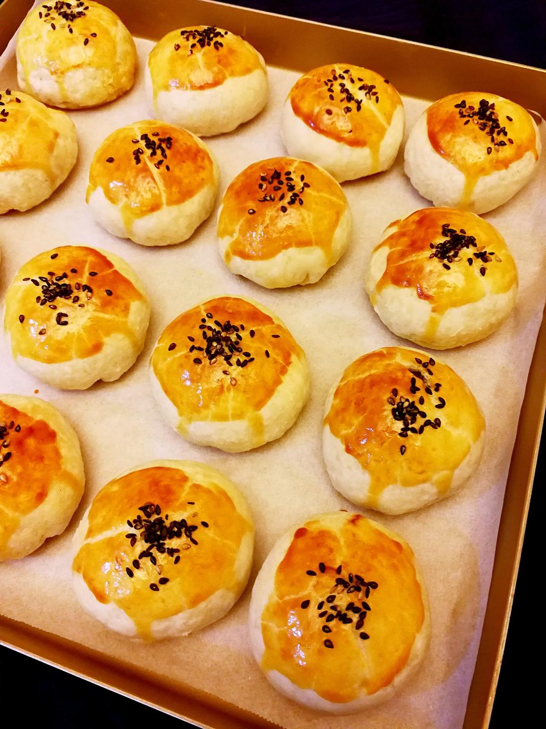 乖乖阿布做的不用揉出膜,不用醒面就能酥掉渣的中式酥皮点心