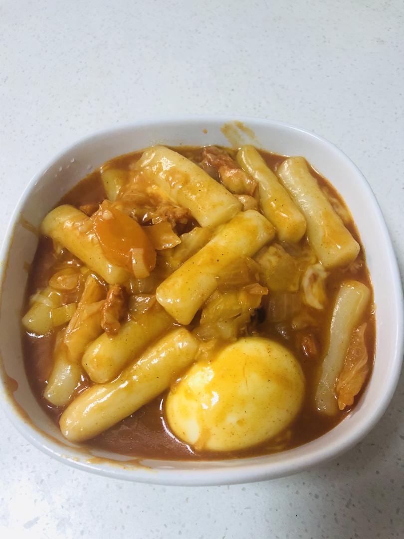 芝士年糕炒辣鸡