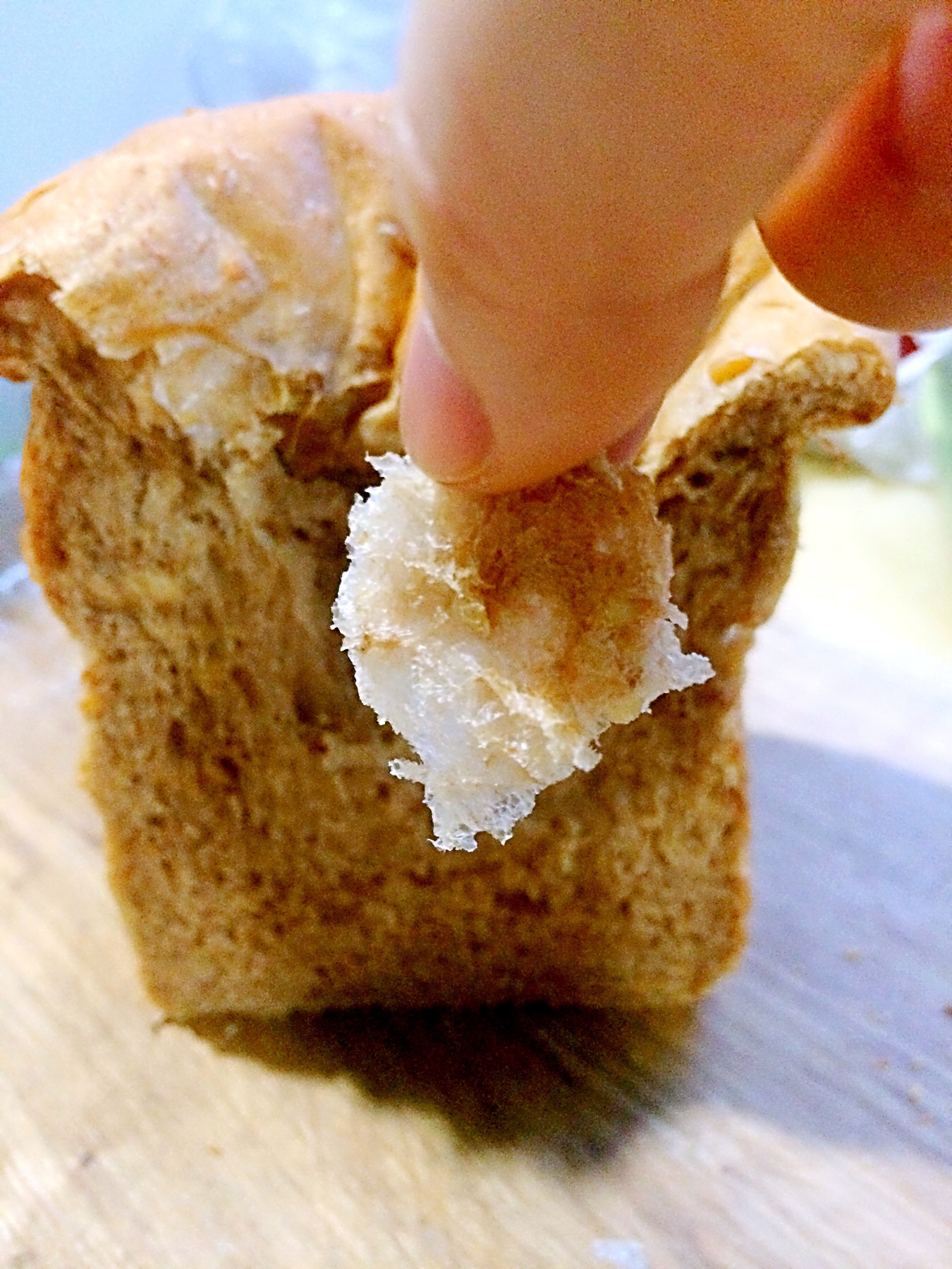 面包机版50%全麦红糖核桃吐司（老面版）的做法