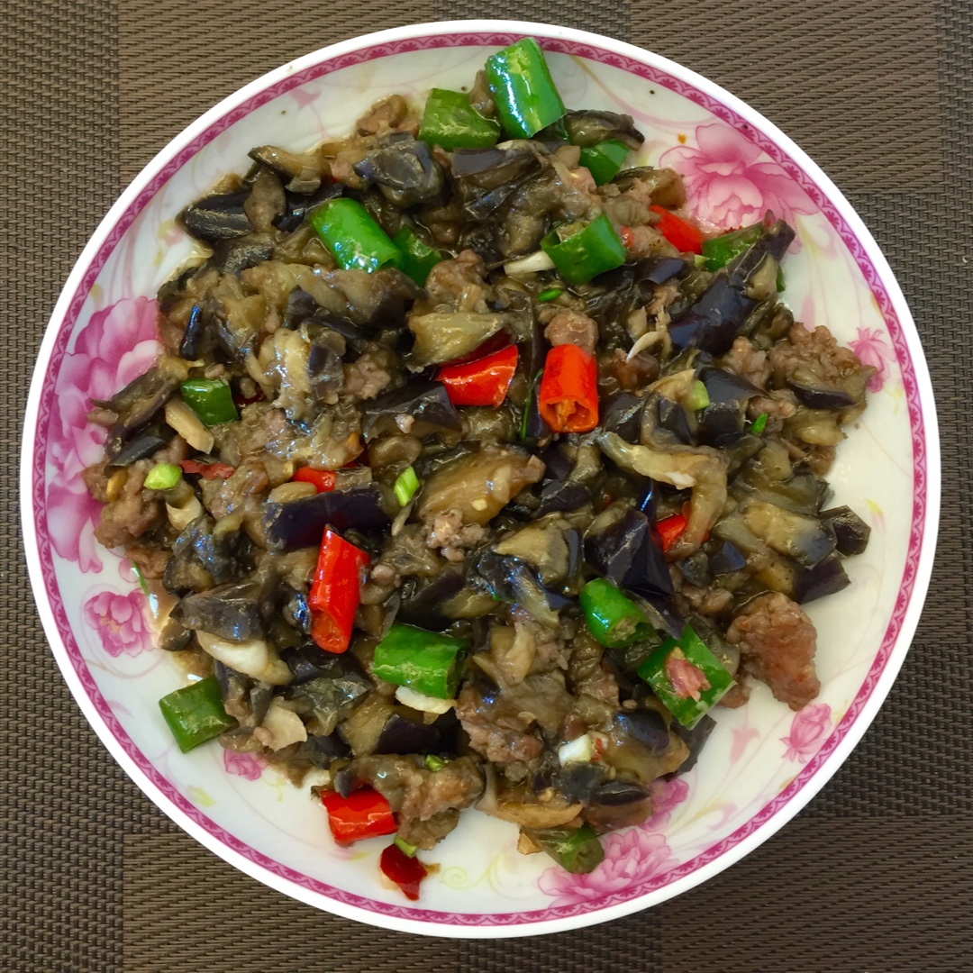 红烧肉沫茄子