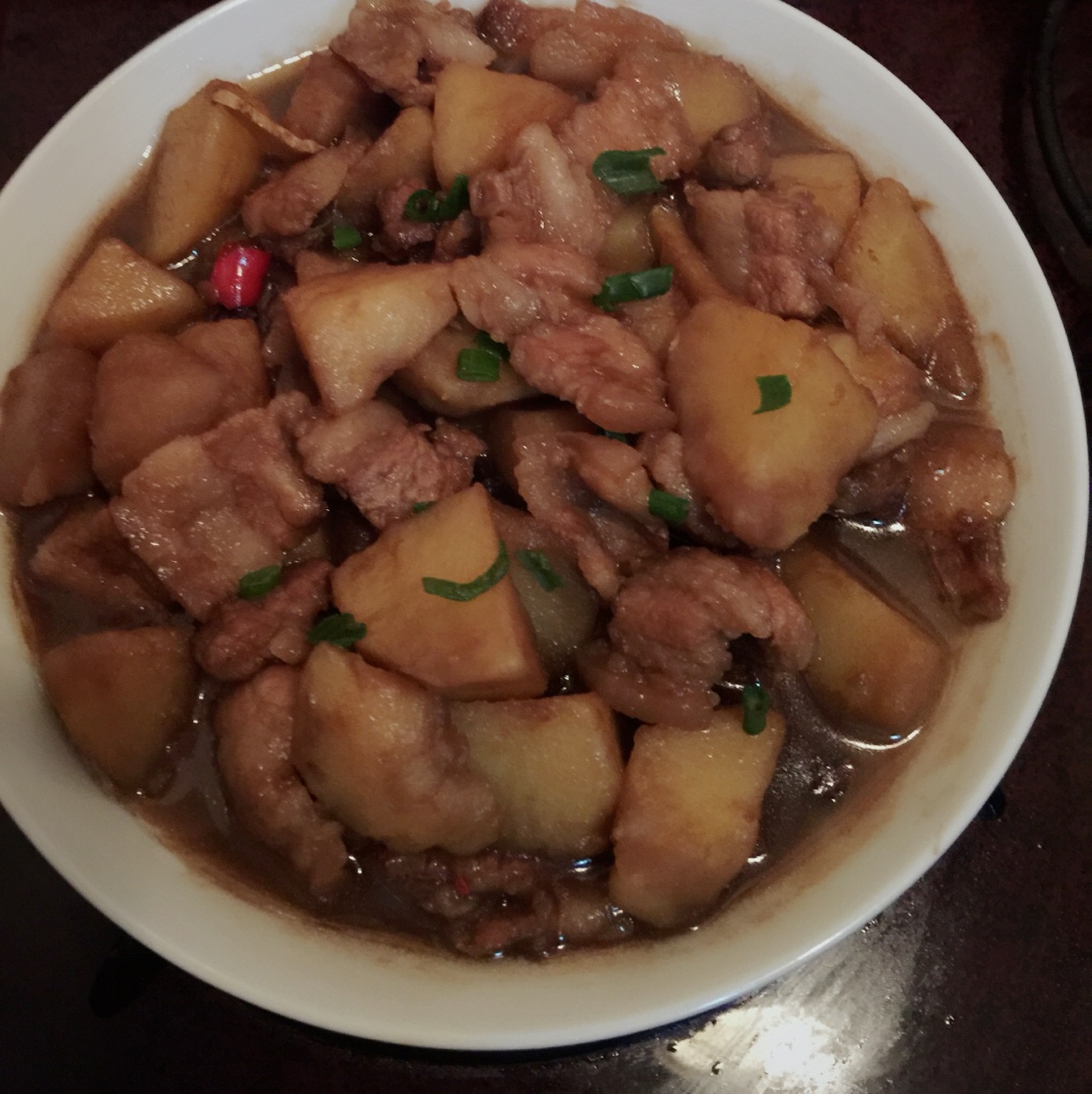 五花肉烧土豆