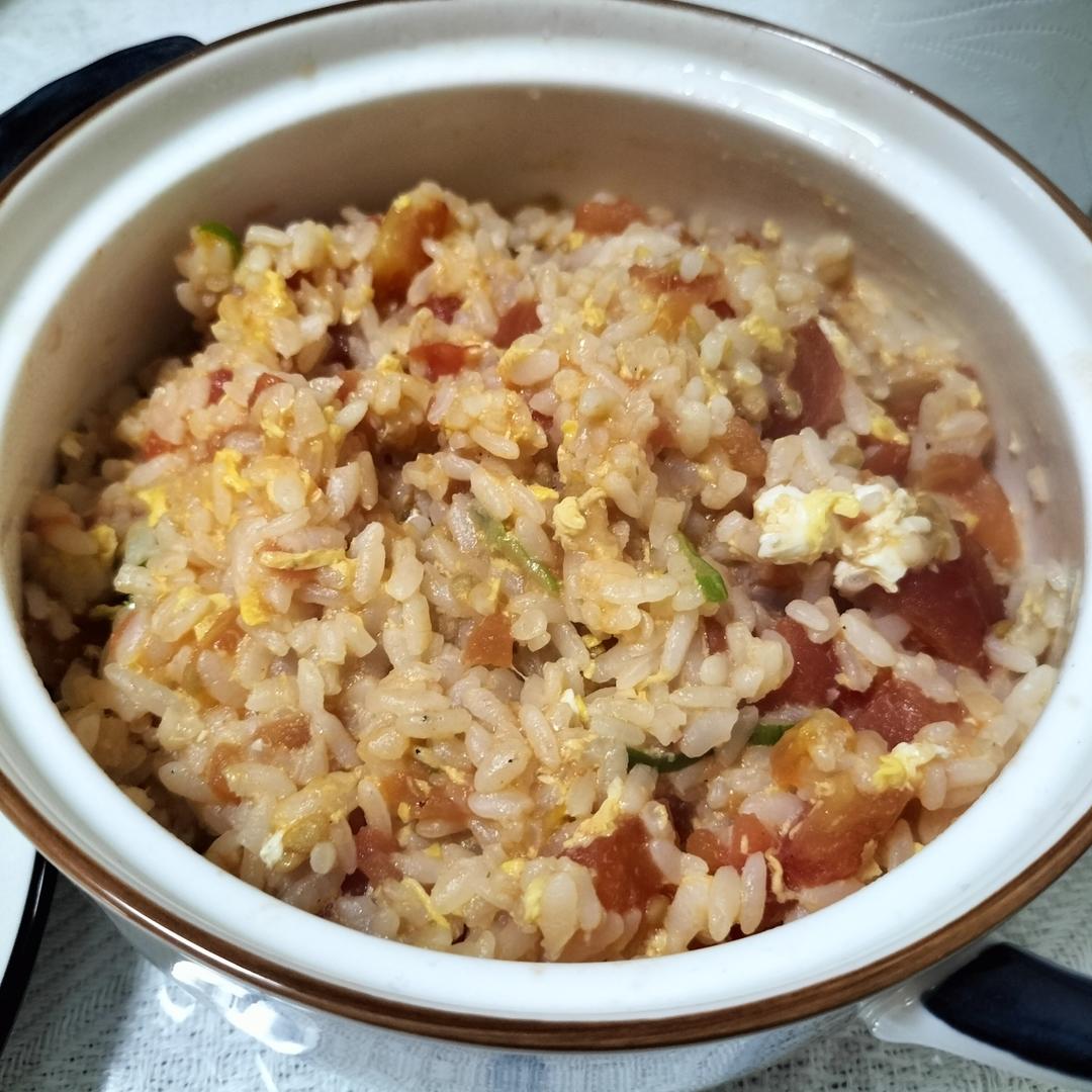 剩米饭这样做❗️番茄鸡蛋浓汤烩饭❗️连吃三碗都不够