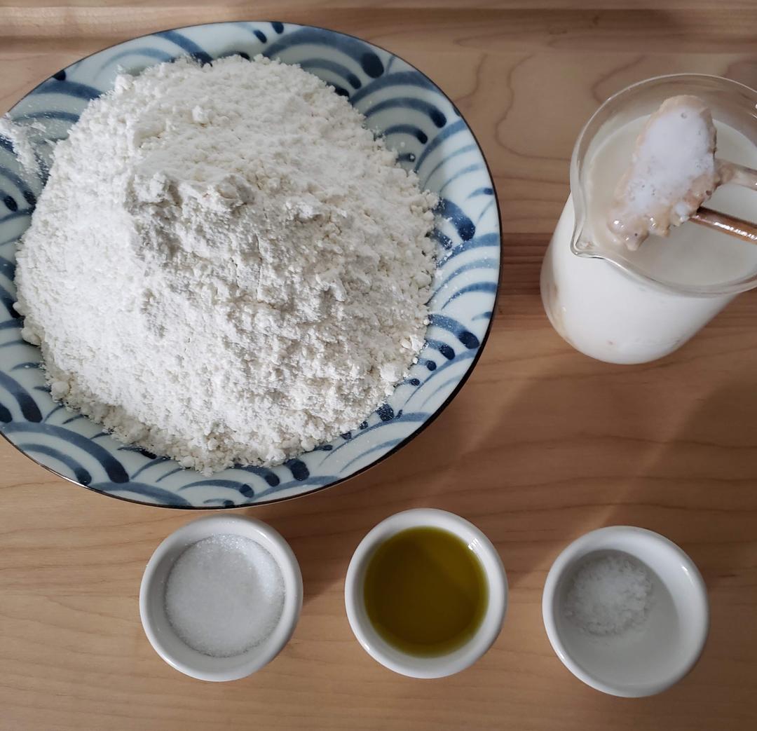 纯奶手撕吐司的做法 步骤1