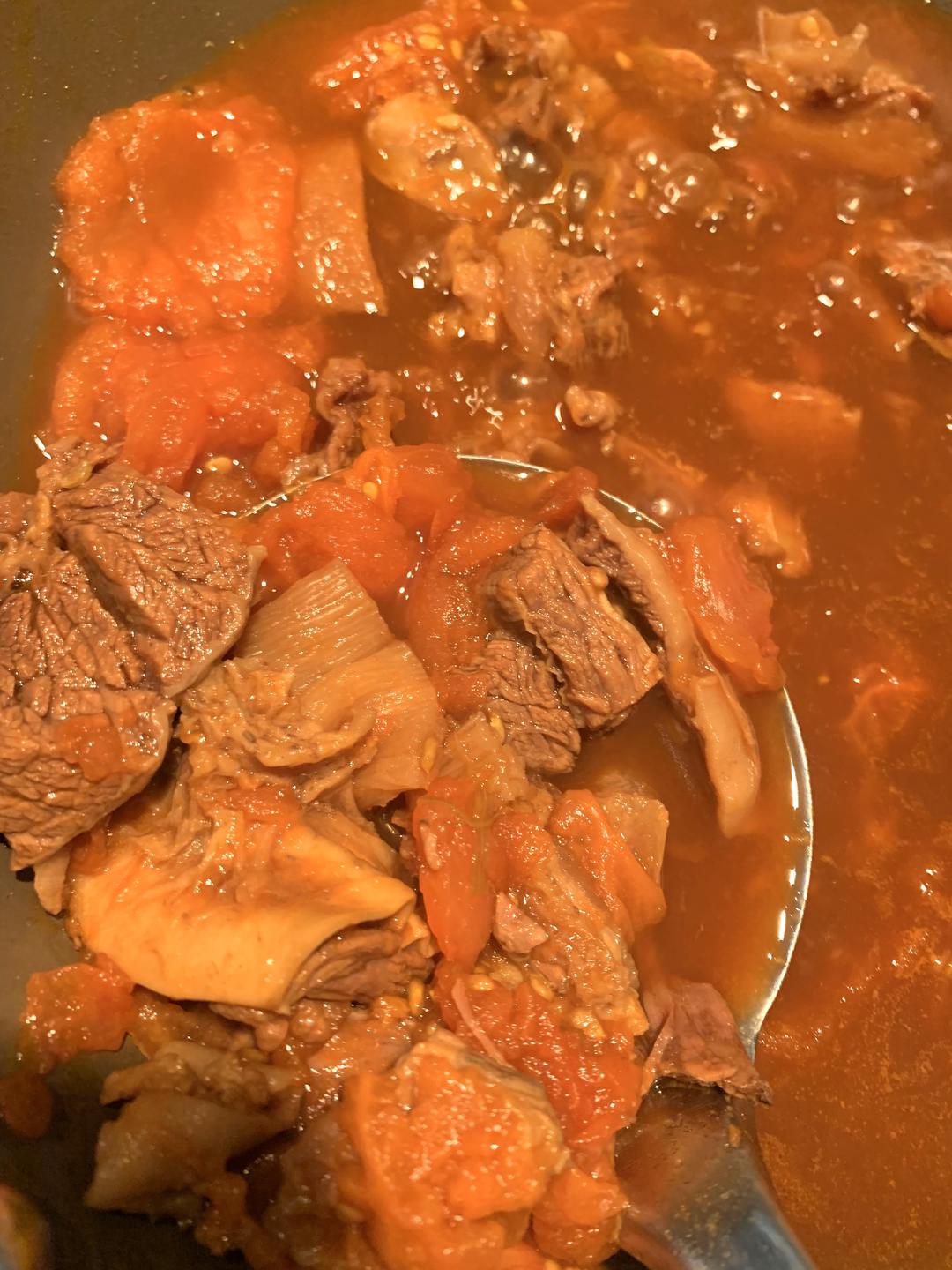 番茄牛腩（神简单、无油版）