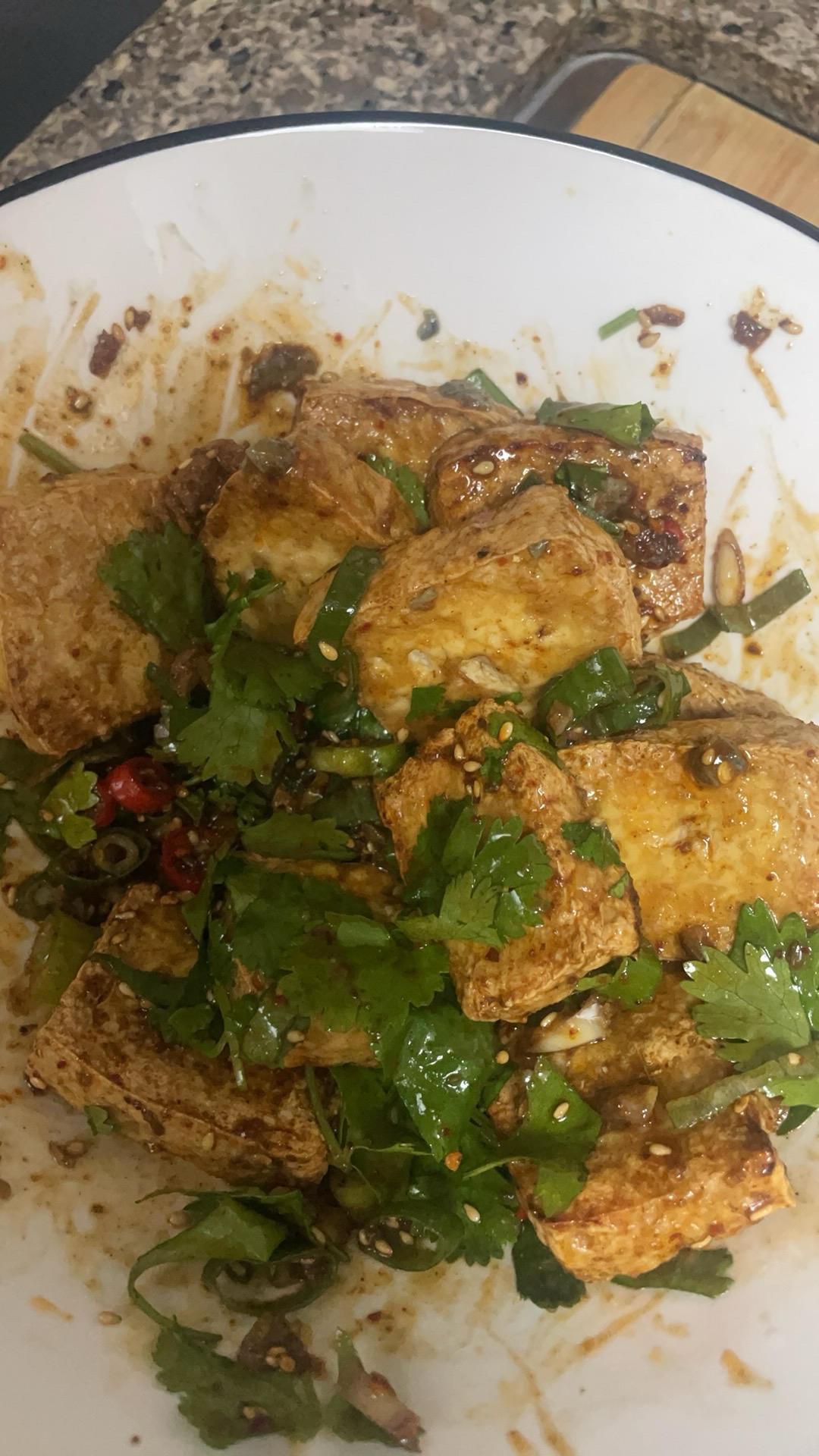 直逼夜市臭豆腐～空气炸锅烤豆腐（附灵魂蘸酱）