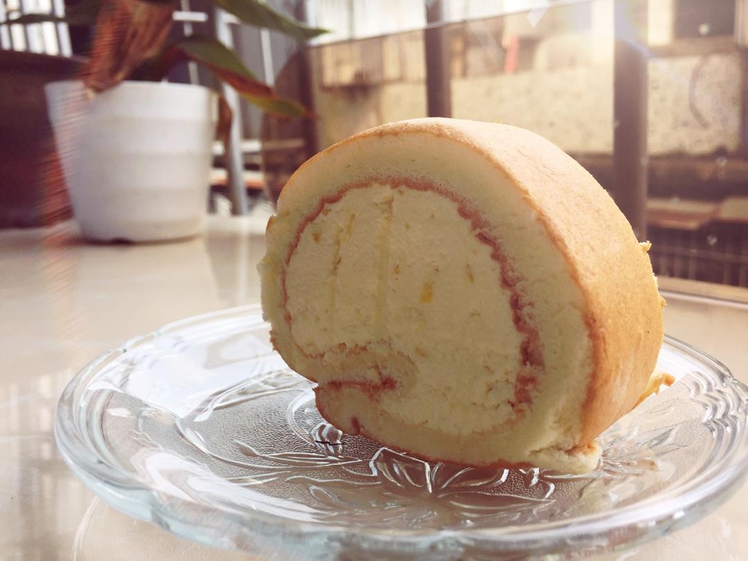 几分甜香芋奶冻卷/卷不裂配方+新鲜香芋奶油+入口即化奶冻/烘焙视频蛋糕篇7「薄卷」