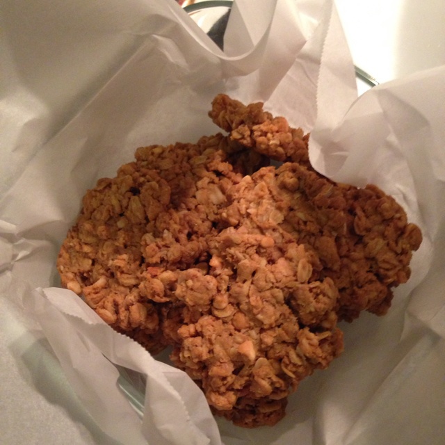 无粉无油燕麦花生酱饼干