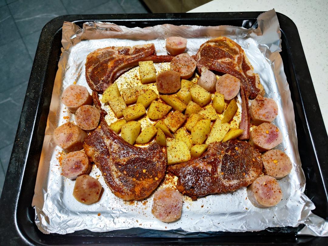 超好吃的烤羊排烤箱版