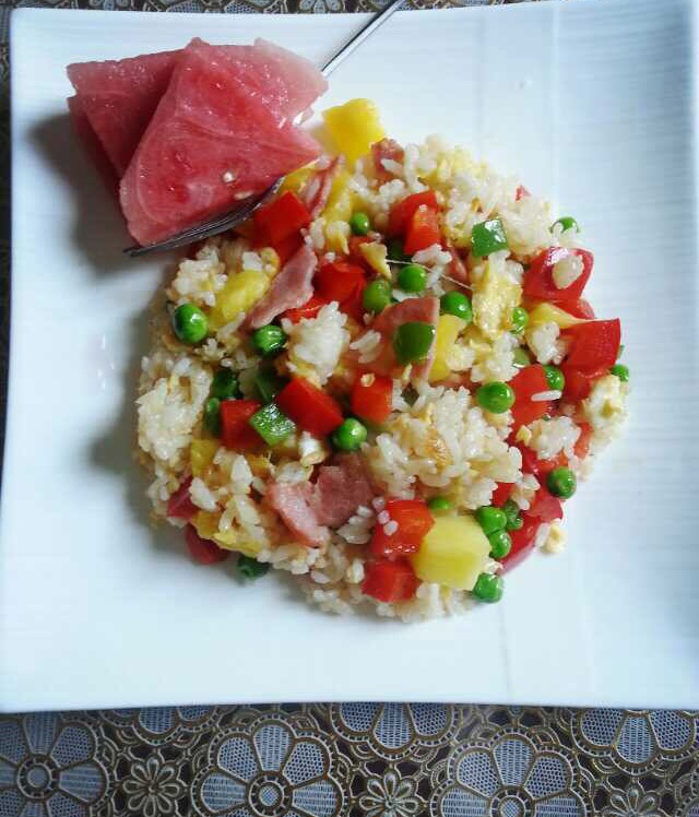 培根菠萝饭