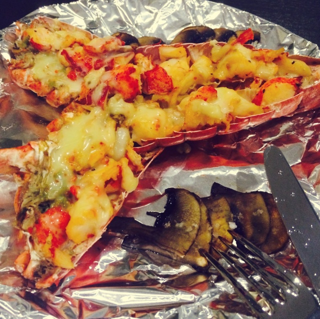 芝士焗龙虾-（简单做法）