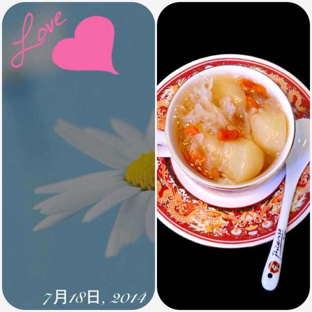 桃子枸杞银耳汤